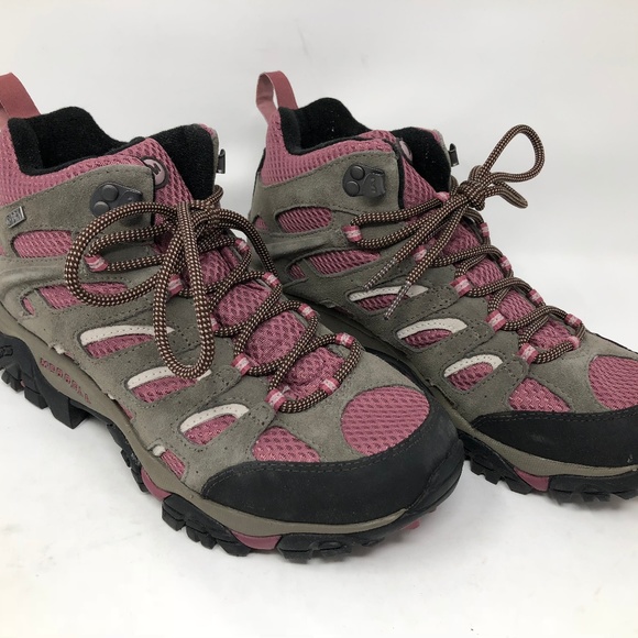 Merrell Women's Moab Mid WP Boulder/Blush J24454 - Picture 1 of 4